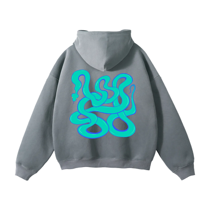 Mystic Snake Nails Hoodie- Gray